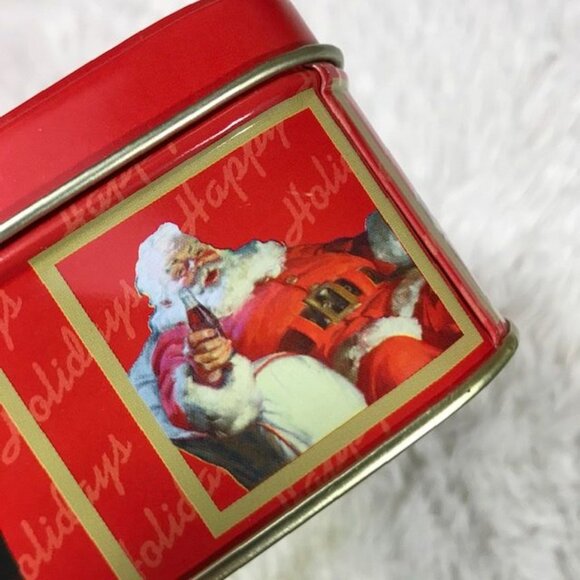Set of 2 Vintage Coca-Cola Santa and Sweet Kids Tin + Coke Bottle Tin Set - Picture 10 of 15